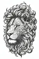 Lion tattoo design idea