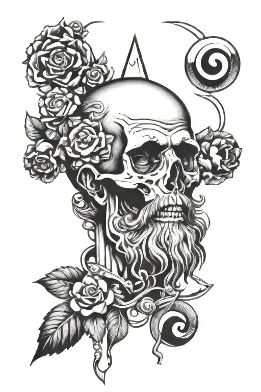 stoic philosophy seneca stoic memento mori tattoo design idea