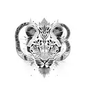 Lion leopard snake tiger  tattoo design idea
