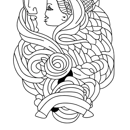 Father daughter wife tattoo design idea