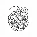 Father daughter wife tattoo design idea