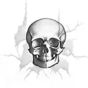 skull tree tattoo design idea