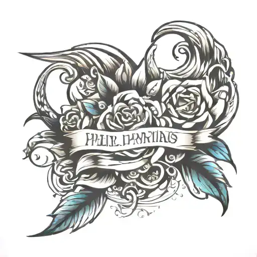 bible verse Philippians 4:13 tattoo design idea