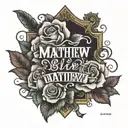 bible verse Matthew 19:26  tattoo design idea