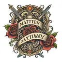 bible verse Matthew 19:26  tattoo design idea