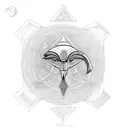 thoth and the moon tattoo design idea