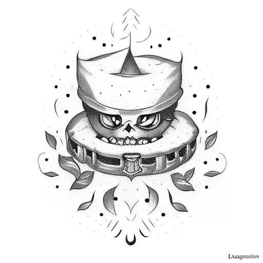 Laughing Coffin tattoo design idea