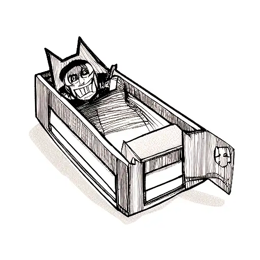 Laughing Coffin tattoo design idea