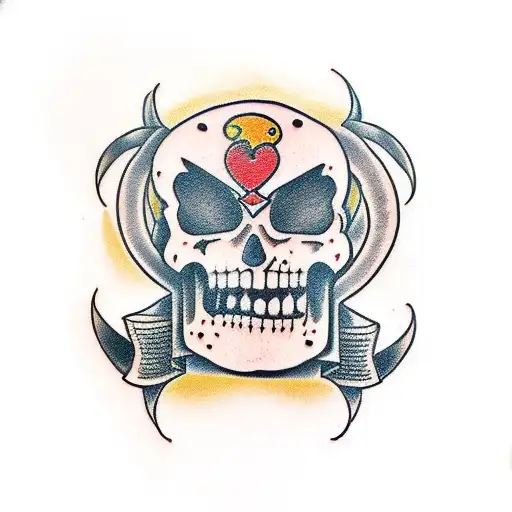 Laughing Coffin tattoo design idea