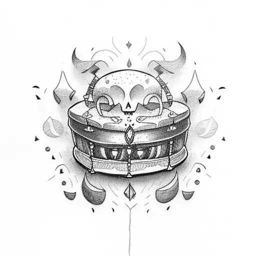 Laughing Coffin tattoo design idea
