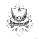 Laughing Coffin tattoo design idea