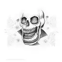 Laughing Coffin tattoo design idea