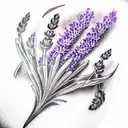 Lavender tattoo design idea