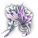 Lavender tattoo design idea