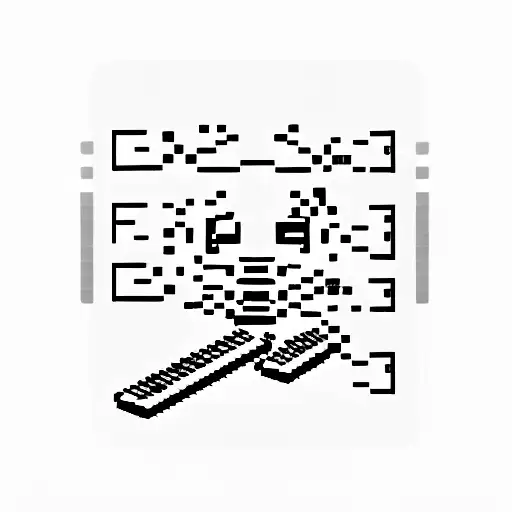 A pixel art keyboard with piano keys as the function keys tattoo design idea
