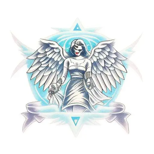 arc angel michael  tattoo design idea
