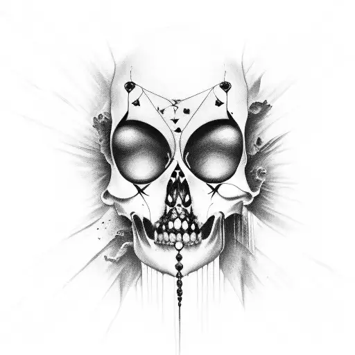 Momento Mori dark feminine energy tattoo design idea