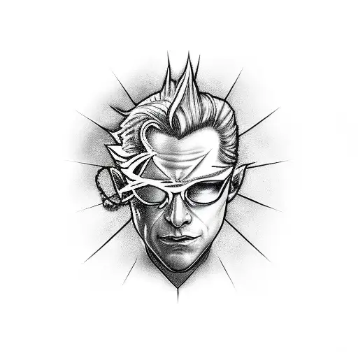 Albert Wesker holding a heart tattoo design idea