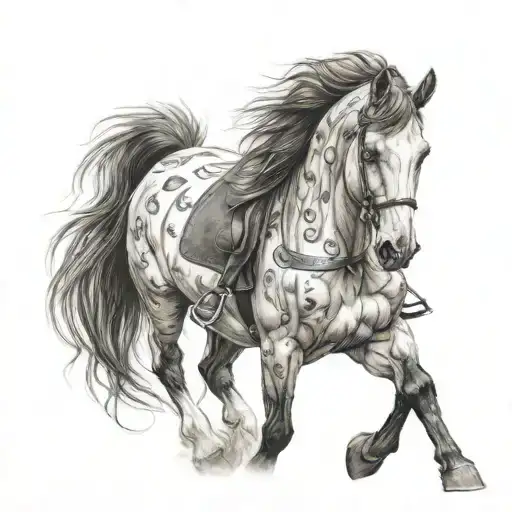 immortalize my horse tattoo design idea