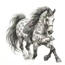 immortalize my horse tattoo design idea