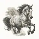 immortalize my horse tattoo design idea