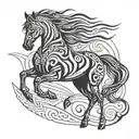immortalize my horse tattoo design idea