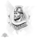 roman soldier full body tattoo design idea