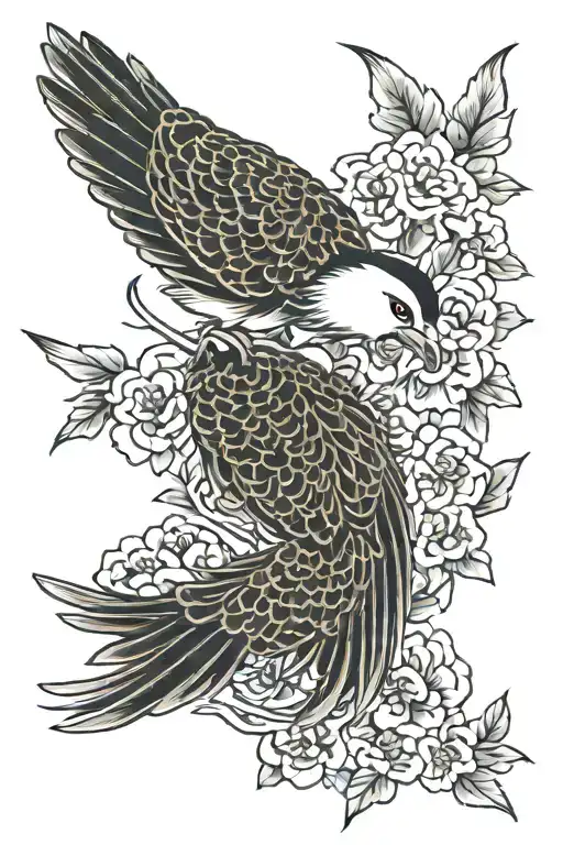chick tattoo design idea