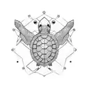 Tech Turtle tattoo design idea