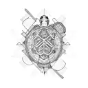 Tech Turtle tattoo design idea