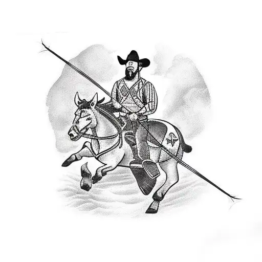 Traditional "A Traditional Style Tattoo Of A Rancher..." Tattoo Idea