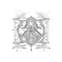 old key  tattoo design idea