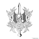 old key  tattoo design idea