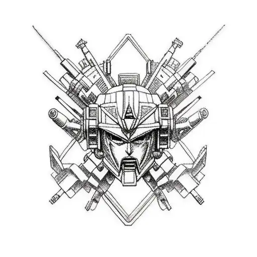gundam  tattoo design idea