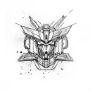 gundam  tattoo design idea