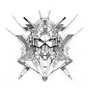 gundam  tattoo design idea