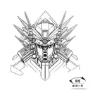 gundam  tattoo design idea