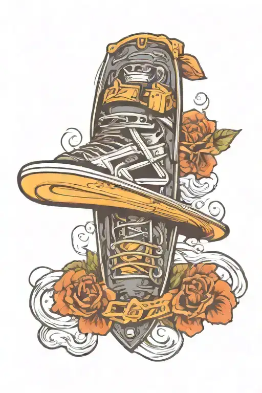 wakeboard handle design simple tattoo tattoo design idea