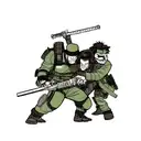 Loki, Casey Jones, Gears of War, fight tattoo design idea