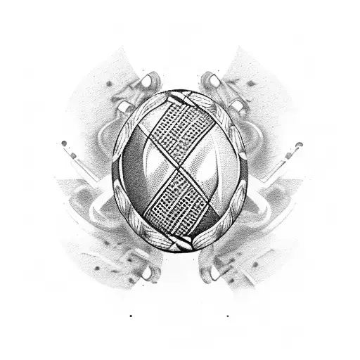 Rugby and Beer tattoo design idea