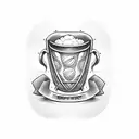 Rugby Beer mug tattoo design idea