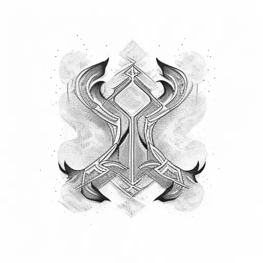 burnt script with old English font  tattoo design idea