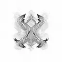 burnt script with old English font  tattoo design idea
