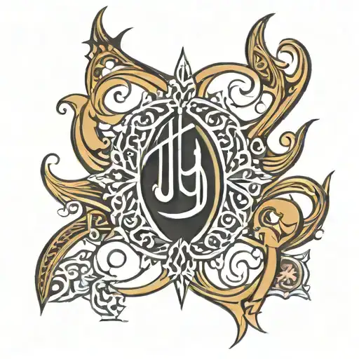 Arabic vertical writing tattoo with the following words "ما يهزك ريح"  tattoo design idea