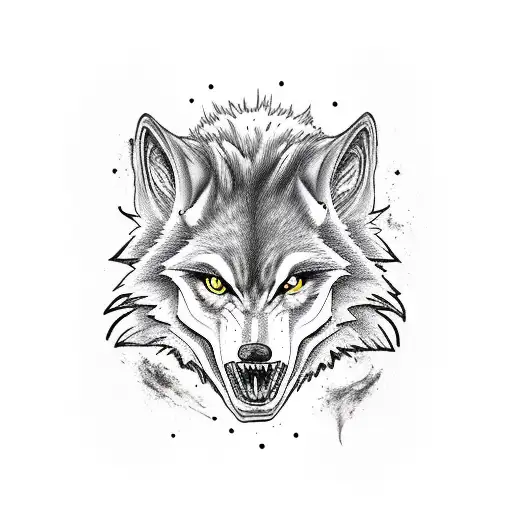 werewolf tattoo design idea