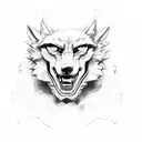 werewolf tattoo design idea