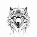 werewolf tattoo design idea