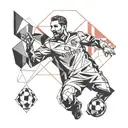 victory through harmony inspired arsenal football club tattoo design idea