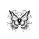 Infinity keltic unconditional love and breathe butterfly Symbol  tattoo design idea