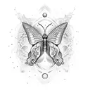 Infinity keltic unconditional love and breathe butterfly Symbol  tattoo design idea